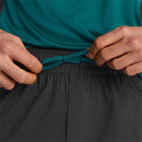 Shorts de entrenamiento de punto PUMA Fit 7" para hombre, Puma Black-Varsity Green